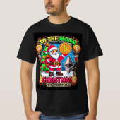 Naar de maan Dit Kerst Crypto T-shirt (Voorkant)