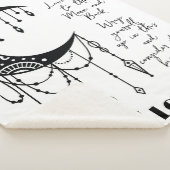 Naar de maan en de achterste Sherpa Blanket Sherpa Deken (3/4)