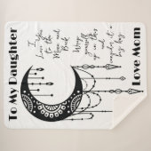 Naar de maan en de achterste Sherpa Blanket Sherpa Deken (Voorkant (horizontaal))