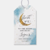 Naar de Maan en de Rug Jongen. Cadeaulabel (Voorkant)