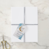 Naar de Maan en de Rug Jongen. Cadeaulabel (Met Touw)