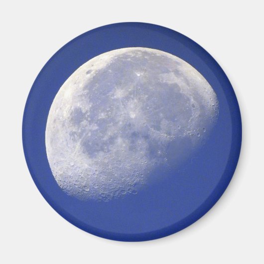 Naar de maan en naar achteren magneet (Voorkant)