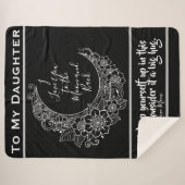 Naar de maan en naar achteren sherpa deken (Voorkant (horizontaal))