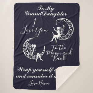 Naar de maan en naar achteren sherpa deken