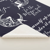 Naar de maan en naar achteren sherpa deken (3/4)