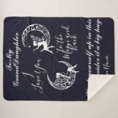 Naar de maan en naar achteren sherpa deken (Voorkant (horizontaal))