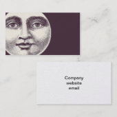 Naar de maan en naar achteren visitekaartje (Voorkant / Achterkant)