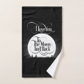 Naar de maan en terug bad handdoek (Handdoek)