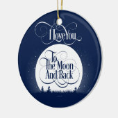 Naar de maan en terug keramisch ornament (Links)