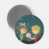 Naar de maan en terug Pin Magneet (Voorkant / Achterkant)