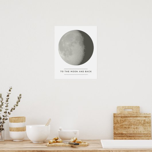 Naar de Maan en Terug Poster (Keuken)