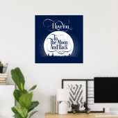 Naar de maan en terug poster (Thuiskantoor)