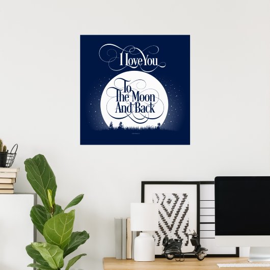 Naar de maan en terug poster (Thuiskantoor)