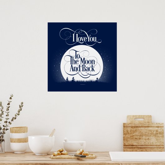 Naar de maan en terug poster (Keuken)