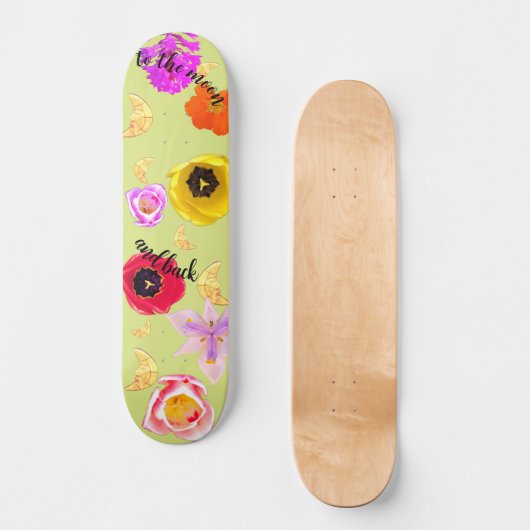 Naar de Maan en Terug Skateboard (Voorkant)