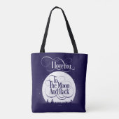 Naar de maan en terug tote bag (Achterkant)