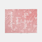 Naar de maan en terug, weet je nog? fleece deken (Voorkant (Horizontaal))