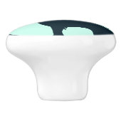 Naar de maan gaan keramische knop (Zijkant)