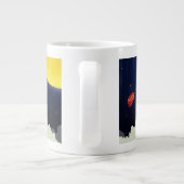 Naar de maan grote koffiekop (Achterkant)