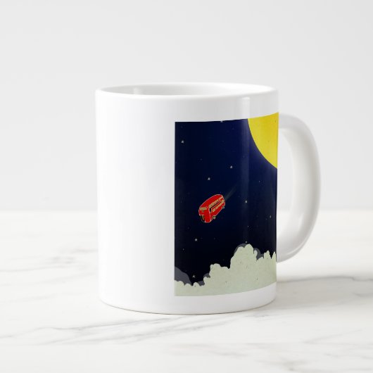 Naar de maan grote koffiekop (Voorkant rechts)