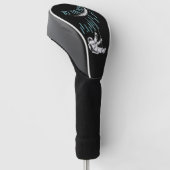 Naar de maan, handel, handel en aandelen golfheadcover (Schuin)