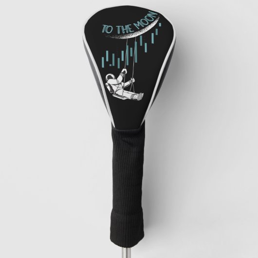 Naar de maan, handel, handel en aandelen golfheadcover (Voorkant)