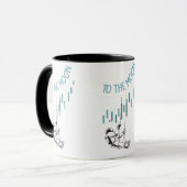 Naar de maan, handel, handel en aandelen mok (Voorkant links)