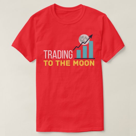 Naar de maan handelen t-shirt (Design voorkant)