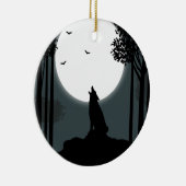 Naar de maan keramisch ornament (Rechts)