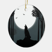 Naar de maan keramisch ornament (Links)