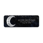 Naar de maan | Label retouradres (Voorkant)