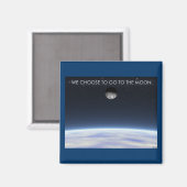Naar de maan magneet (Voorkant / Achterkant)