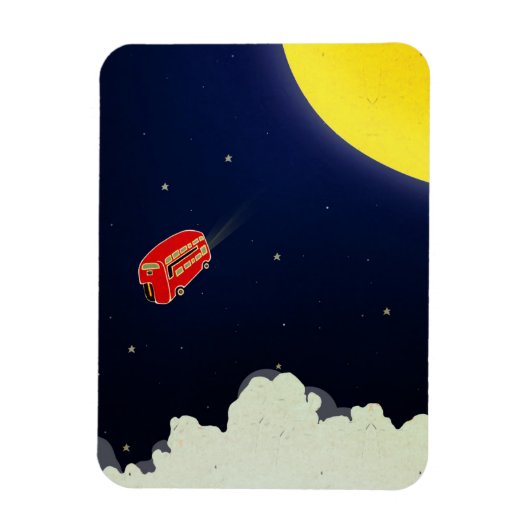 Naar de maan magneet (Verticaal)