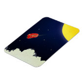 Naar de maan magneet (Linkerzijde)