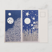 Naar de maan met Perzische katten Briefkaart (Achterkant)