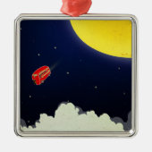 Naar de maan metalen ornament (Voorkant)