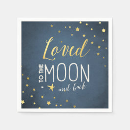 Naar de maan Papier Servet Baby shower Sterren Gou