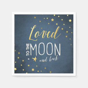 Naar de maan Papier Servet Baby shower Sterren Gou