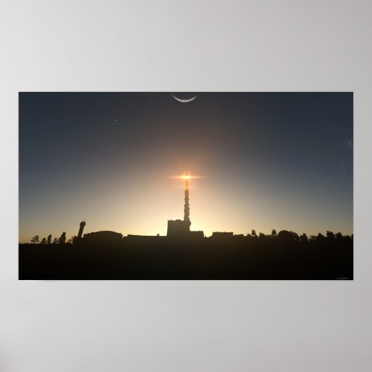 Naar de maan poster (Voorkant)