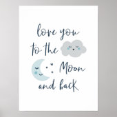 Naar de maan poster (Voorkant)