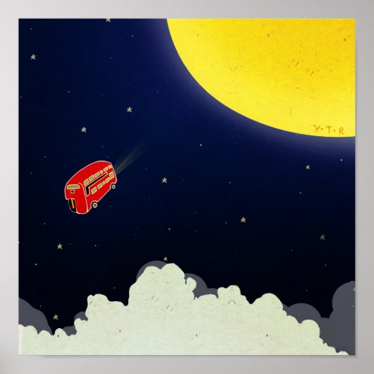 Naar de maan poster (Voorkant)