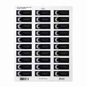 Naar de Maan | Retouradreslabel Etiket (Full Sheet)