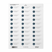 Naar de Maan | Retouradreslabel Etiket (Full Sheet)