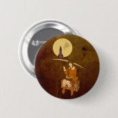Naar de maan ronde button 5,7 cm (Voorkant /achterkant)