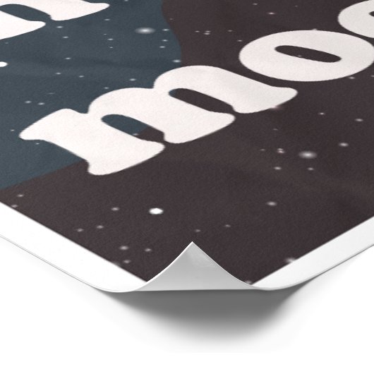 Naar de maan, ruimteschip poster (Hoek)