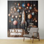 Naar De Maan Selfie Station Achtergrond Tapijt Wandkleed (In situ)