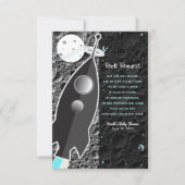 NAAR DE MAAN Space Rocket Ship Boek Verzoek Kaart (Voorkant)