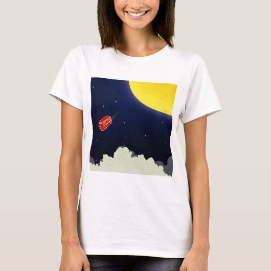 Naar de maan t-shirt (Voorkant)