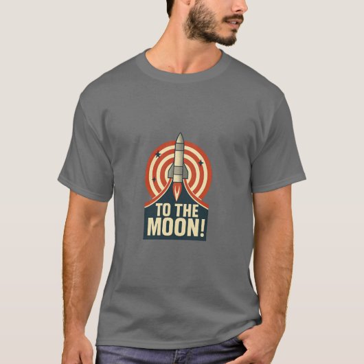 Naar de maan! t-shirt (Voorkant)