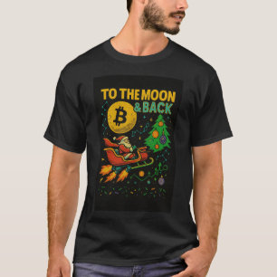 NAAR DE MAAN & TERUG Cryptocurrency kerst T-shirt